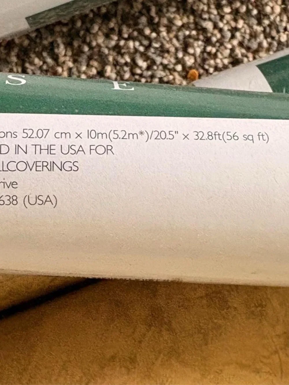 New Old Stock Vintage Wallpaper Faux Plaster or Stone Pattern 8 Rolls Same Batch